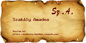 Szakály Amadea névjegykártya